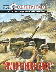 A cover of a magazine with soldiers shooting a cannon

Description automatically generated