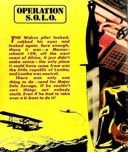 A yellow and black advertisement with a plane and a knife

Description automatically generated